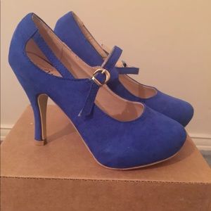 Blue shoes